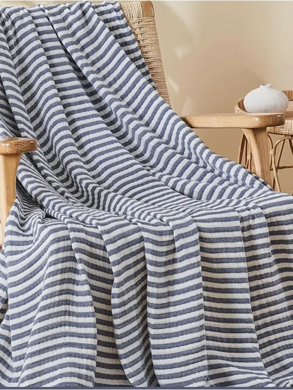 Cotton Muslin Blanket Couch 4-Layer Breathable Gauze Soft Bed Blanket NEW !